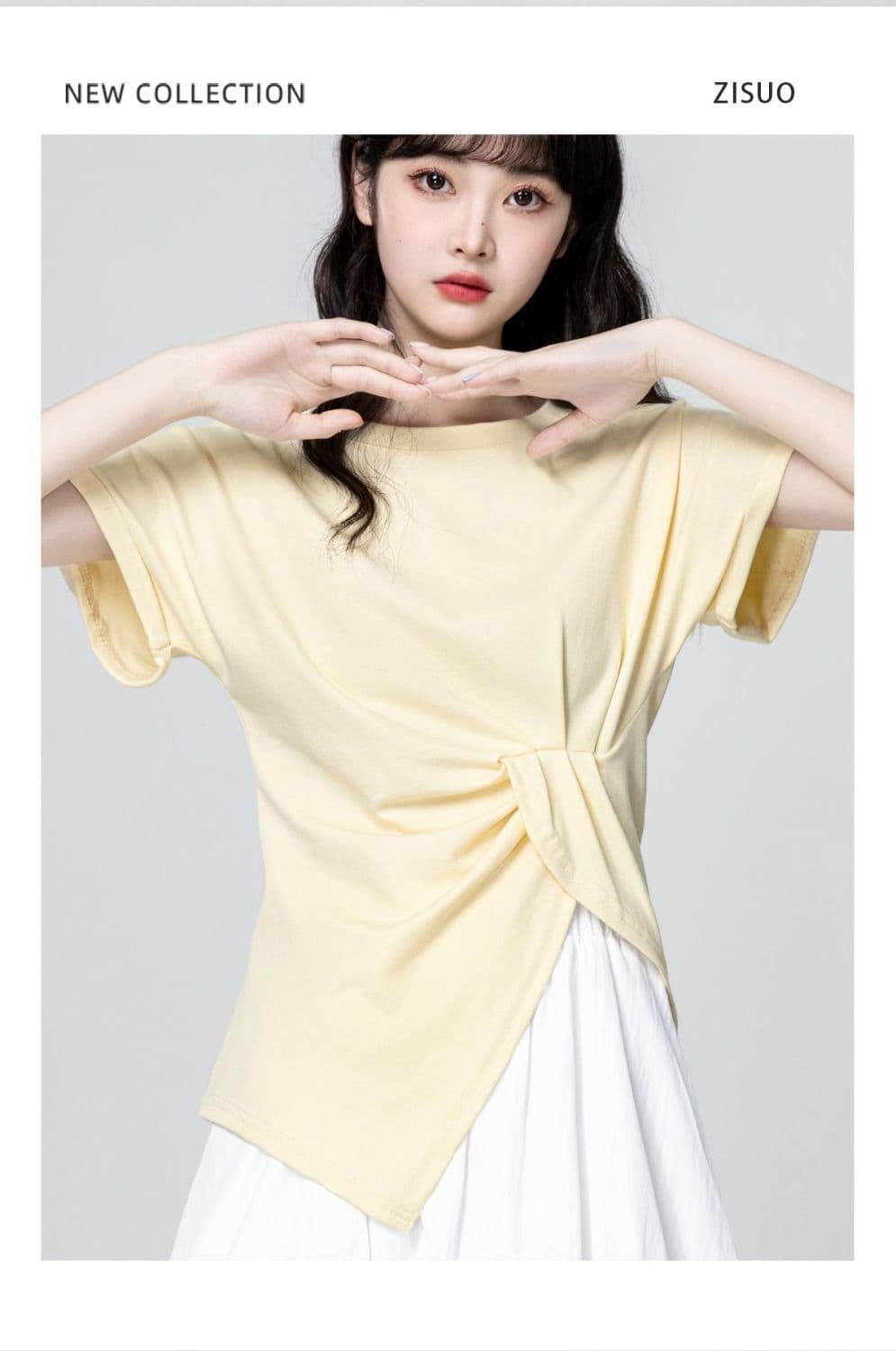 반팔 여자 폭발 2026 새로운 프랑스식 외국 가스 디자인 센스 표지 고기 슬림해 보이는 인터넷 유명인 옷 여성 상세 이미지 5