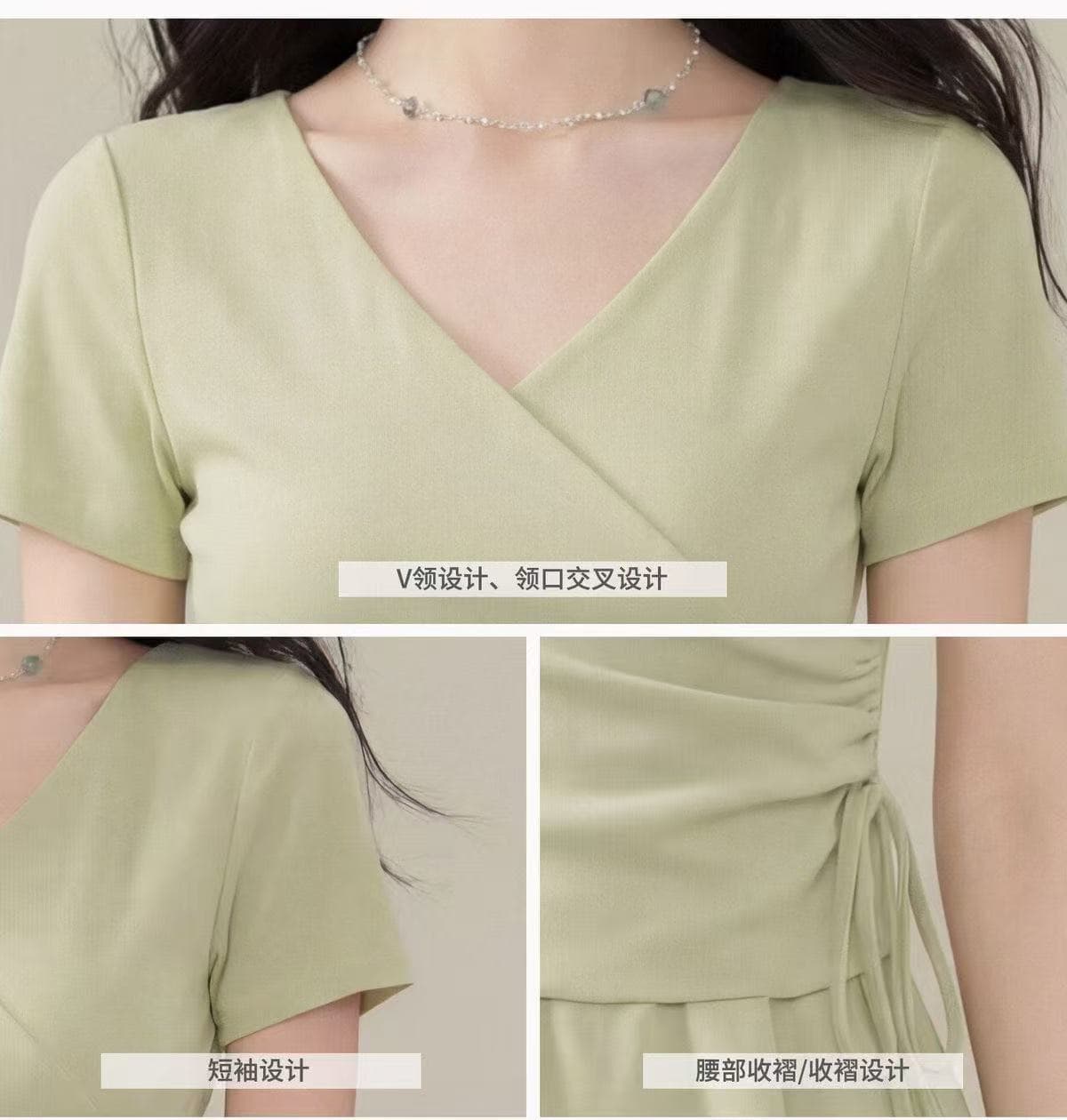 디자인 센스 작은 대중 다용도 반팔 티셔츠 여성 여름 품격 슬림해 보이는 허리 수축 작은 셔츠 외국 가스 몸매 가꾸기 불규칙 맨위 상세 이미지 8