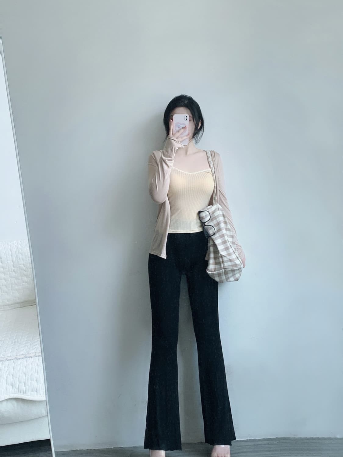 얇고 가벼운 만나는 섹시함 인사이드 가져 가라. 레트로 항구 바람 슬립 단색 섹시함 다용도 레이스 좋은 캐미솔 여성 셔츠 상세 이미지 7
