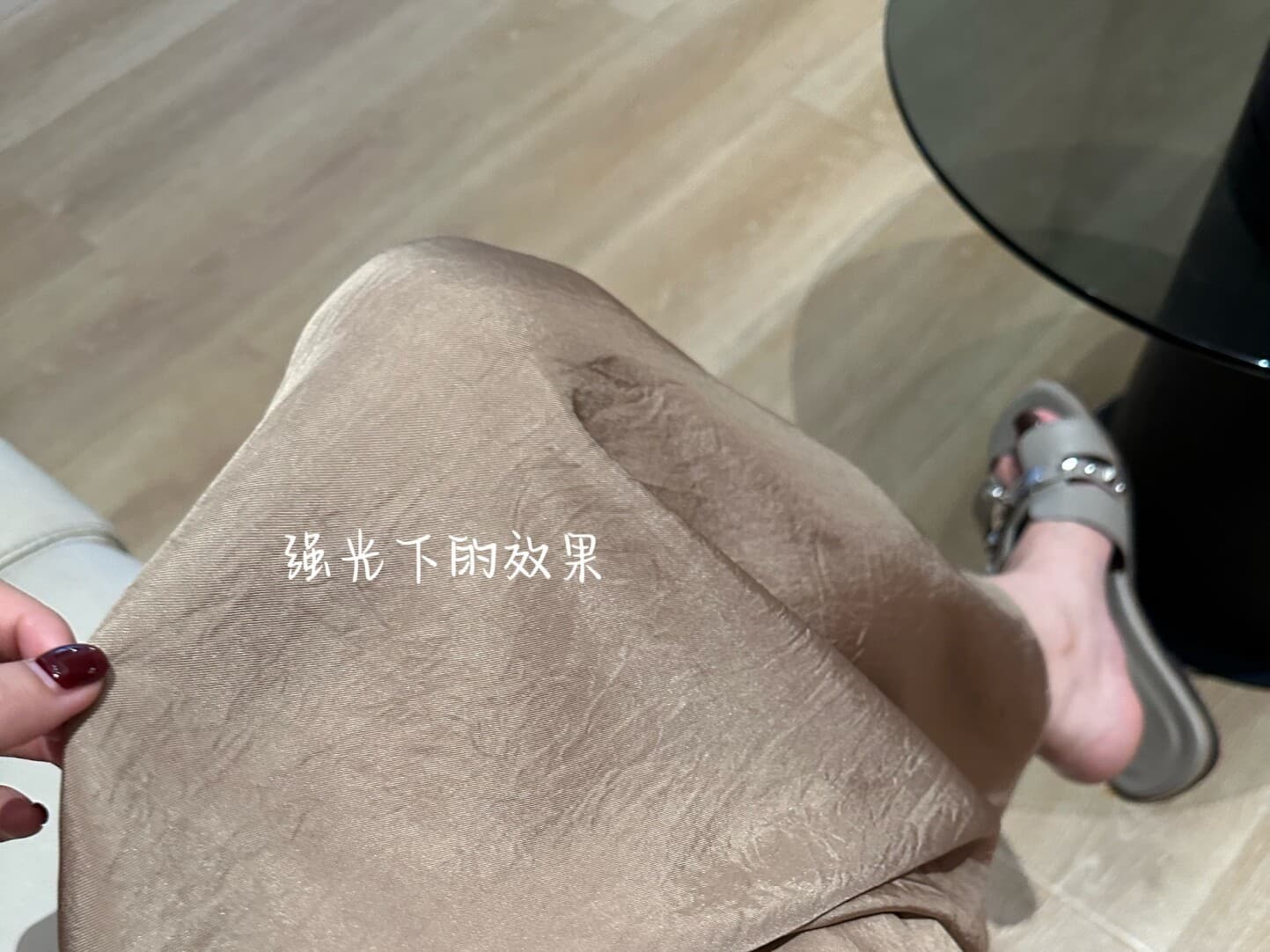 차가운 와이드 레그 팬츠 여름 섹션 캐주얼 얇은 스타일 루즈핏 느긋한 운동 긴 바지 상세 이미지 12