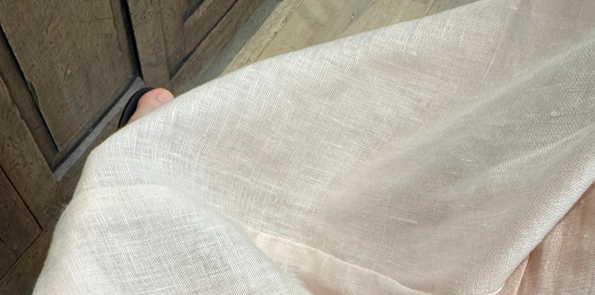 부드럽다 통기성 누룩 워시 아마 바지 긴 바지 스트레이트 팬츠 상세 이미지 3