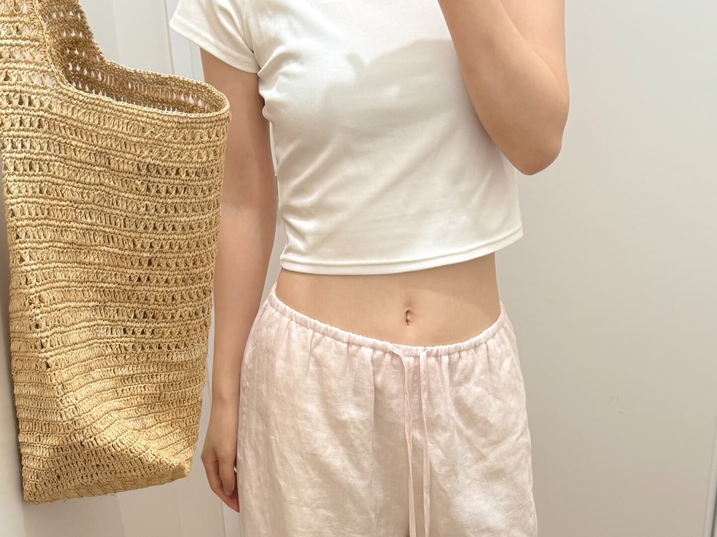 부드럽다 통기성 누룩 워시 아마 바지 긴 바지 스트레이트 팬츠 상세 이미지 10
