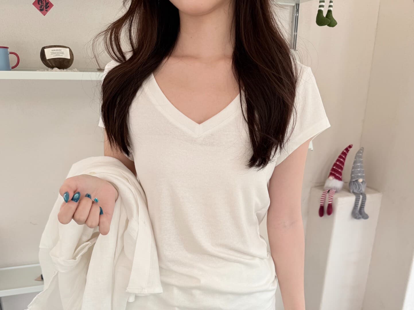 부드럽다 통기성 누룩 워시 아마 바지 긴 바지 스트레이트 팬츠 상세 이미지 26