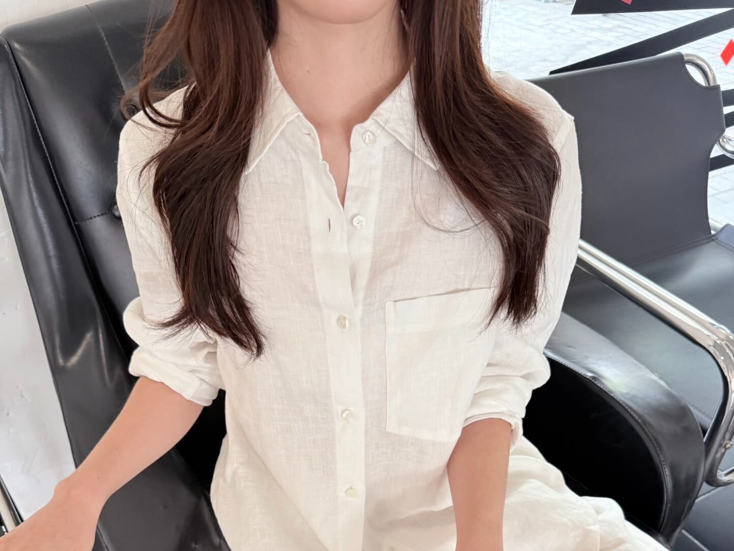 부드럽다 통기성 누룩 워시 아마 바지 긴 바지 스트레이트 팬츠 상세 이미지 28