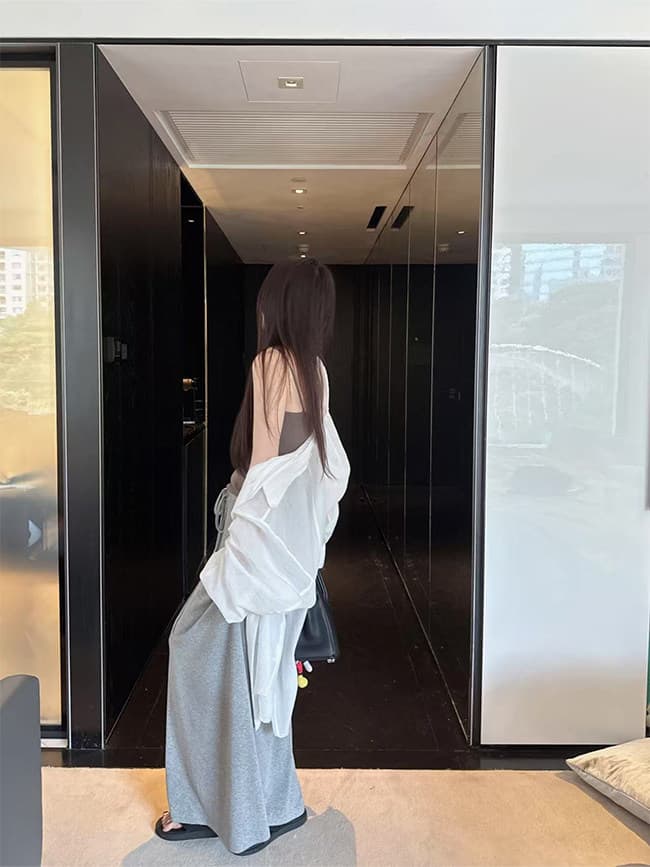 느긋한 제한적 서리가 내린 부서 도루 도루 가면 종이 사람들 반신 스커트 상세 이미지 6
