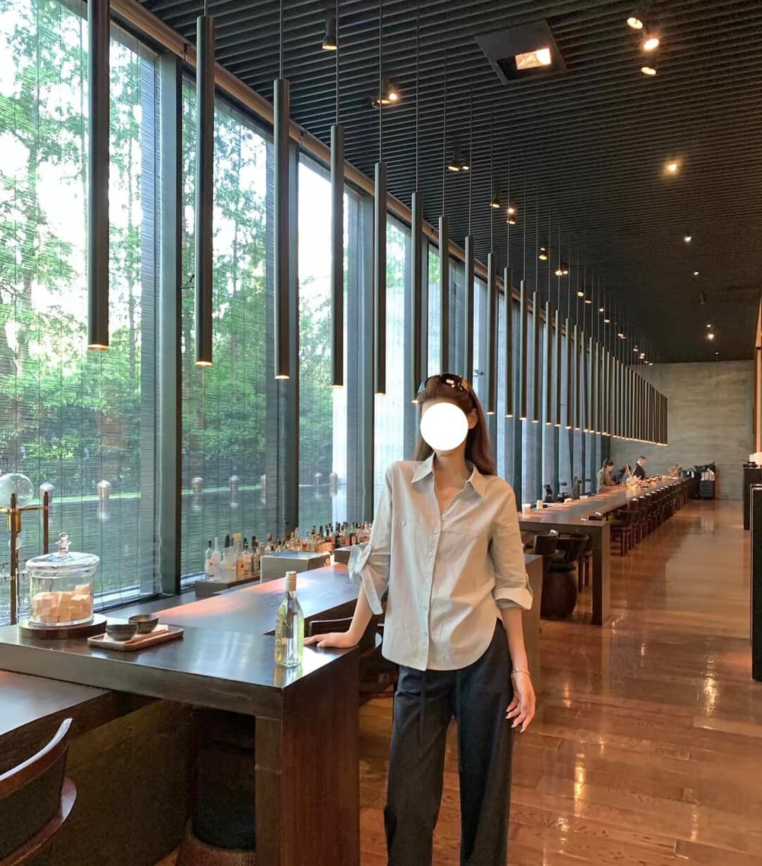 화이트 아마 와이드 레깅스 바지 2026 여름 얇은 스타일 도루 가을 센스 루즈핏 캐주얼 슬림해 보이는 스트레이트 면 린넨 롱 바지 상세 이미지 14