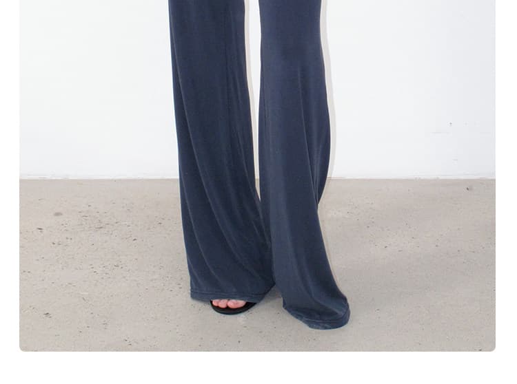 안개 블루 포장 스타일 방귀 커튼 허리 머리 명중 Pleat 프로 피부 부드럽다 운동 스트레이트 캐주얼 바지 치마바지 상세 이미지 15