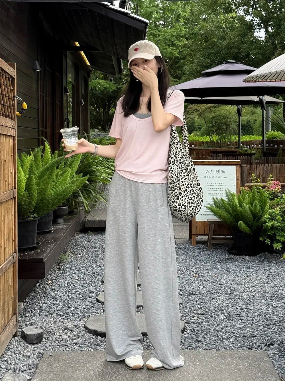 여름 도루 가을 센스 얼음 실크 와이드 레깅스 바지 루즈핏 슬림해 보이는 하이웨이스트 캐주얼 긴 바지 스트레이트 좁은 에디션 차가운 바지 상세 이미지 12