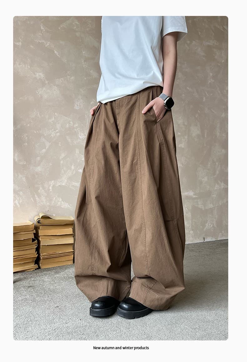 고급 센스 좋은 캔버스 모통이 칼 워크웨어 팬츠 중성 바람 다용도 cleanfit 와이드 레그 팬츠 어린이 상세 이미지 10