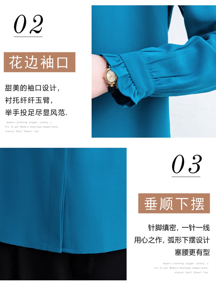 긴팔 여성 셔츠 2026 가을 새로운 한국 스타일 루즈핏 스탠드 칼라 단색 맨위 디자인 센스 연령 감소 셔츠 상세 이미지 11