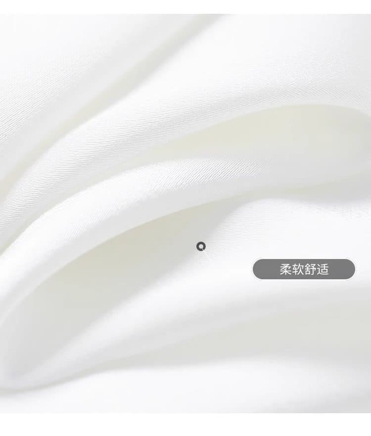 화이트 새틴 셔츠 여성 긴 소매 봄 드레스 빅 사이즈 루즈핏 디자인 센스 작은 대중 품격 인사이드 가져 가라. 만나는 셔츠 맨위 상세 이미지 5