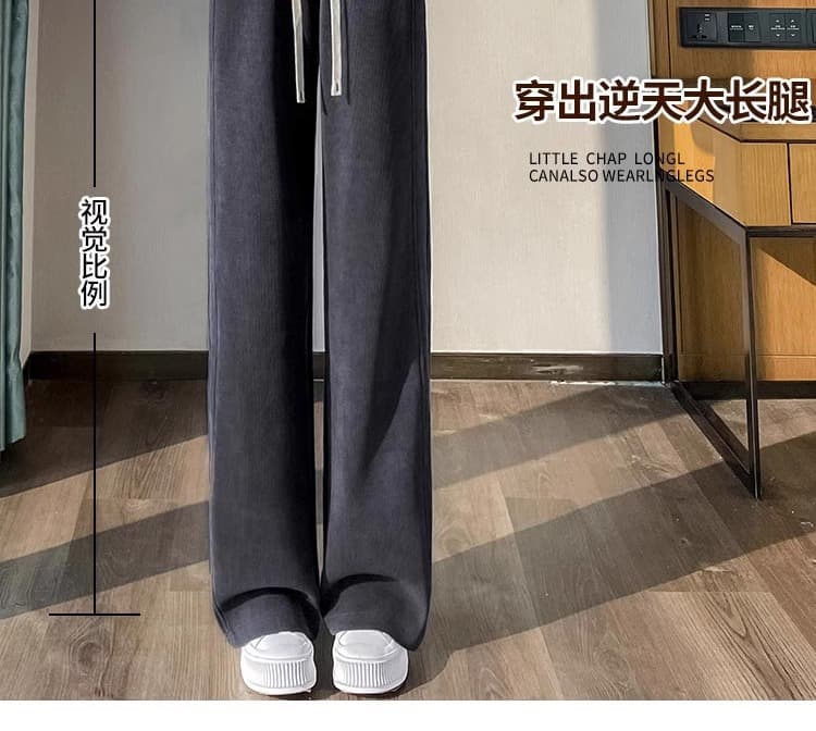 유럽 면 바나나 바지 임산부 바지 외출용 가을 겨울 루즈핏 빅 사이즈 와이드 레그 팬츠 도루 센스 없음 복부 지지 상세 이미지 10
