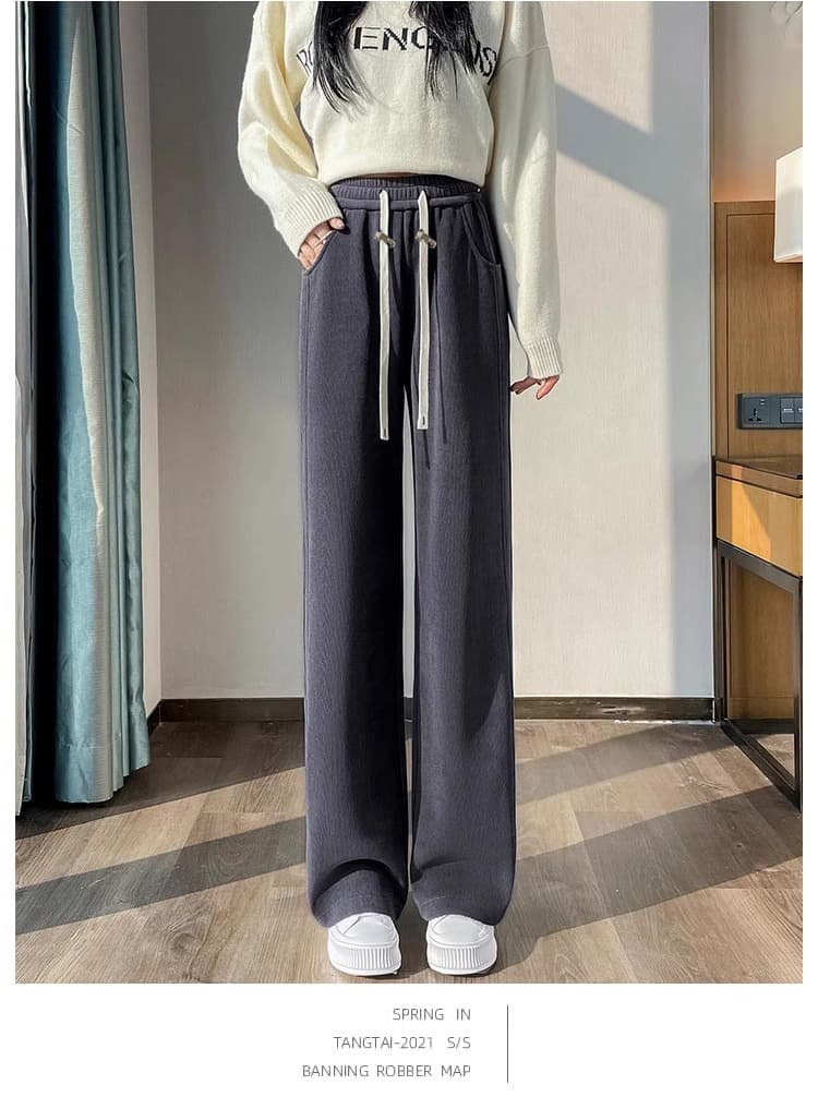 유럽 면 바나나 바지 임산부 바지 외출용 가을 겨울 루즈핏 빅 사이즈 와이드 레그 팬츠 도루 센스 없음 복부 지지 상세 이미지 35