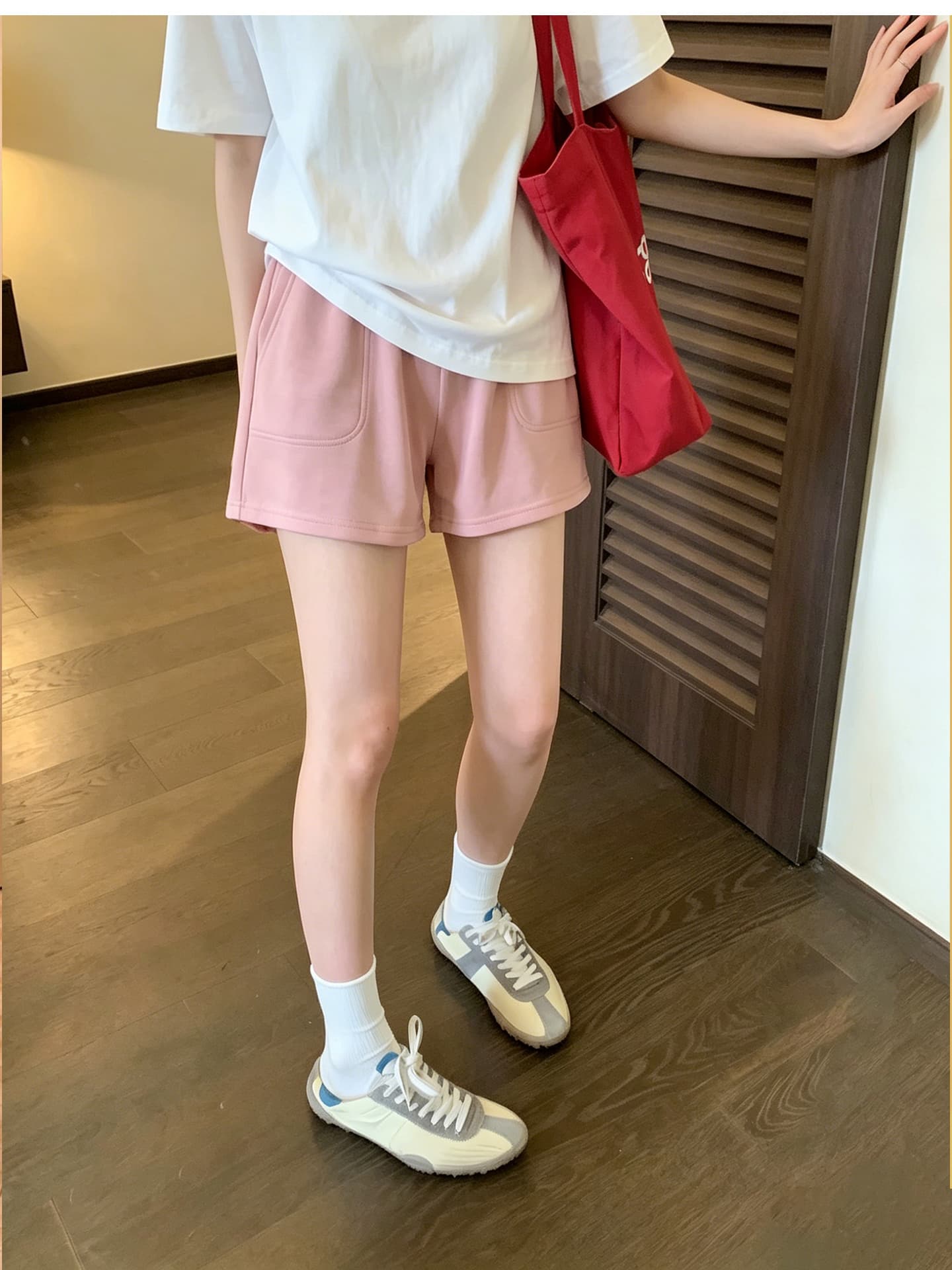 임산부 반바지 여름 외출용 얇은 스타일 우유 피부 바지 캐주얼 패션 인터넷 유명인 섹션 반바지 여름 드레스 루즈핏 바지 상세 이미지 7