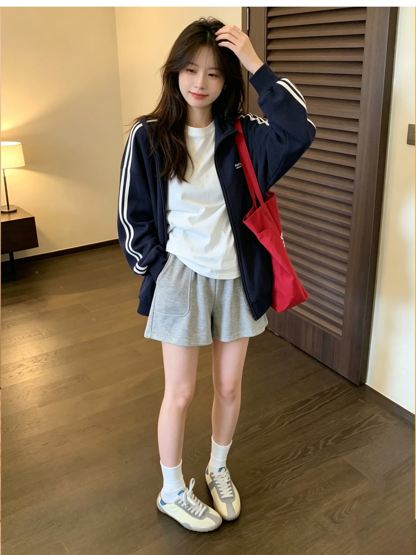 임산부 반바지 여름 외출용 얇은 스타일 우유 피부 바지 캐주얼 패션 인터넷 유명인 섹션 반바지 여름 드레스 루즈핏 바지 상세 이미지 12
