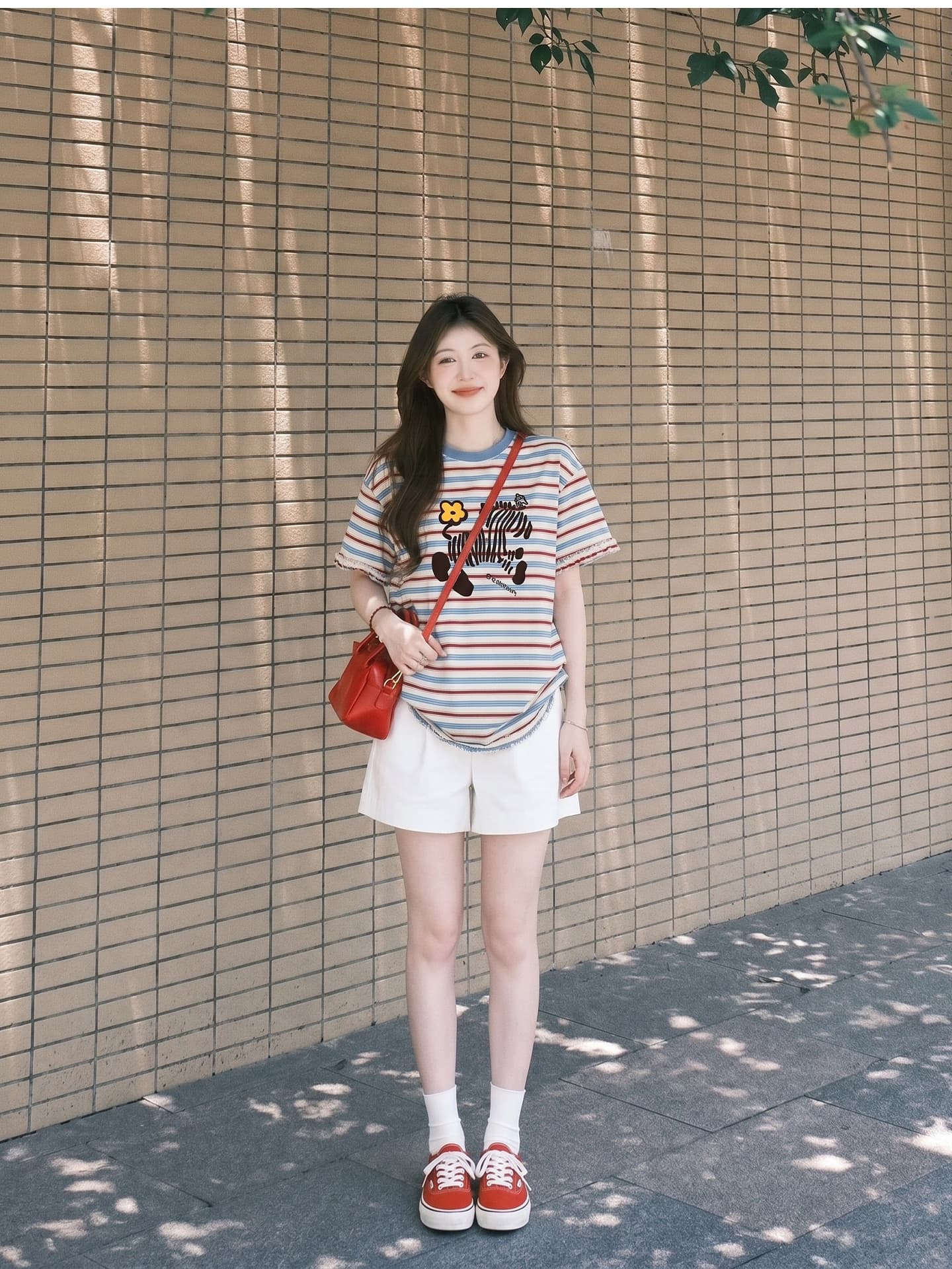 임산부 여름 외출용 얇은 스타일 캐주얼 루즈핏 반팔 맨위 여름 드레스 투피스 세트 상세 이미지 11