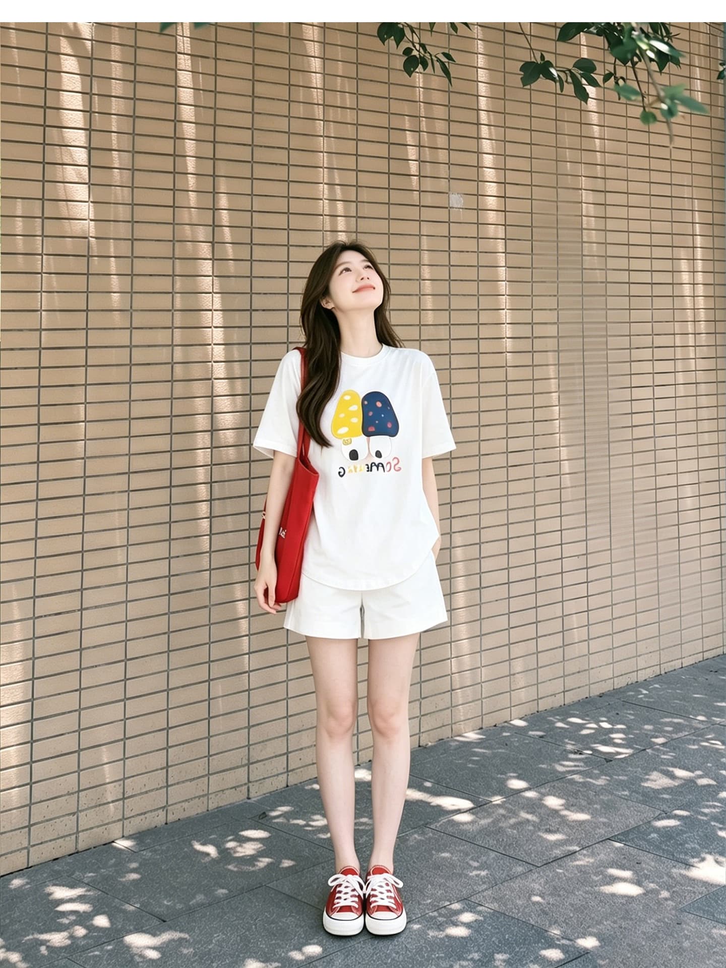임산부 여름 외출용 얇은 스타일 캐주얼 루즈핏 반팔 맨위 여름 드레스 투피스 세트 상세 이미지 11