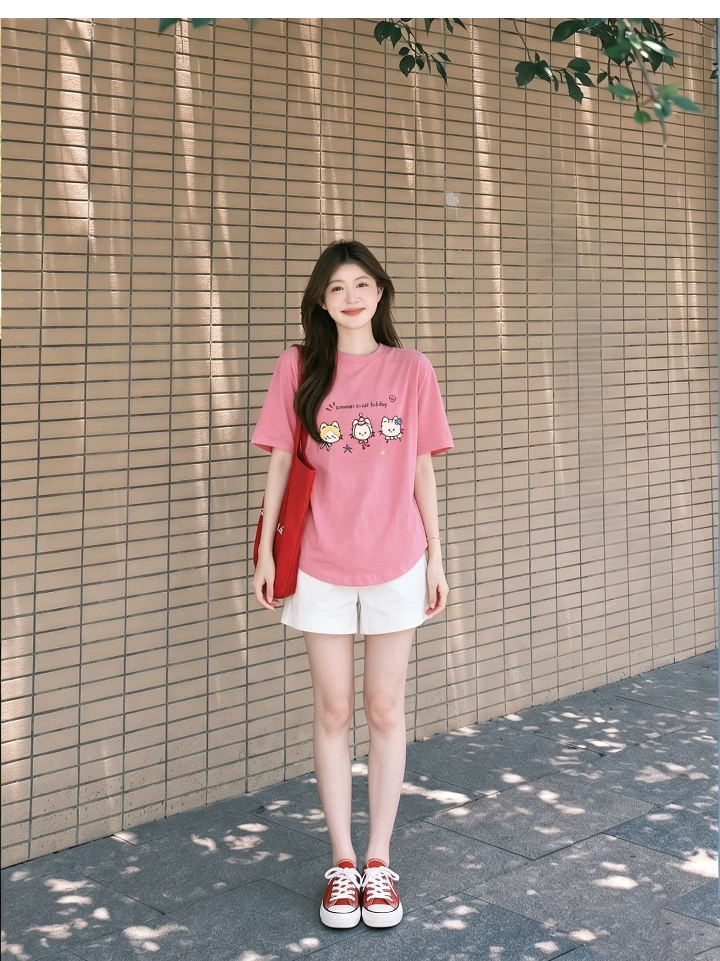 임산부 여름 외출용 얇은 스타일 캐주얼 루즈핏 반팔 맨위 여름 드레스 투피스 세트 상세 이미지 8