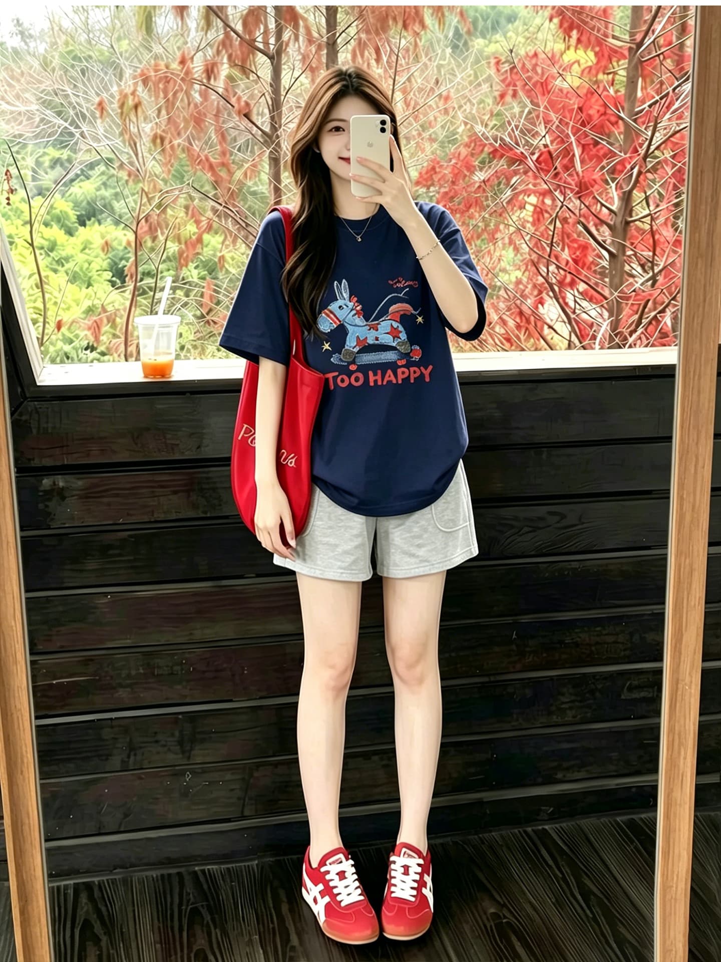 임산부 티셔츠 맨위 여름 외출용 얇은 스타일 패션 세트 투피스 세트 상세 이미지 10