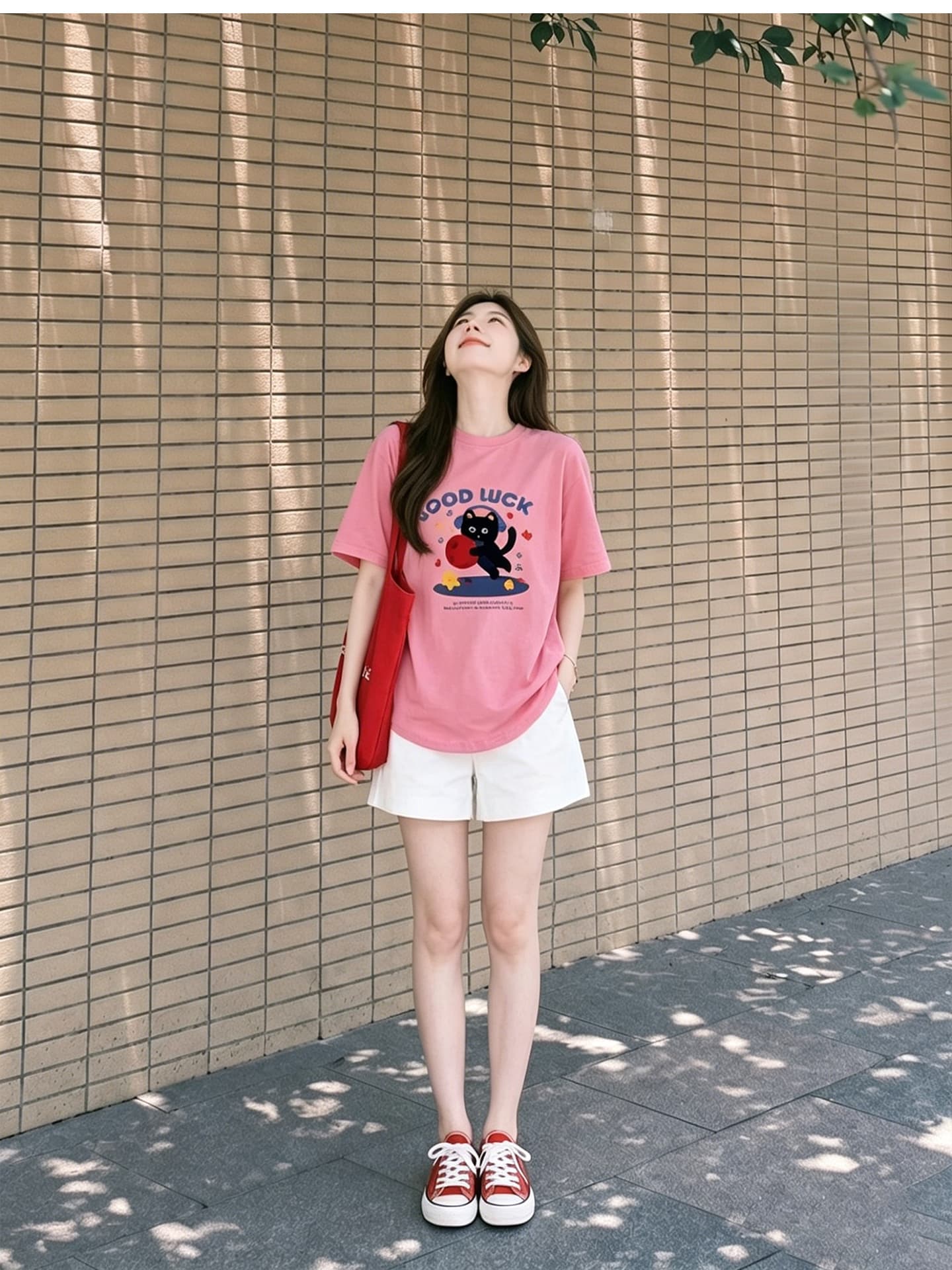 임산부 여름 외출용 얇은 스타일 캐주얼 루즈핏 반팔 맨위 여름 드레스 투피스 세트 상세 이미지 12