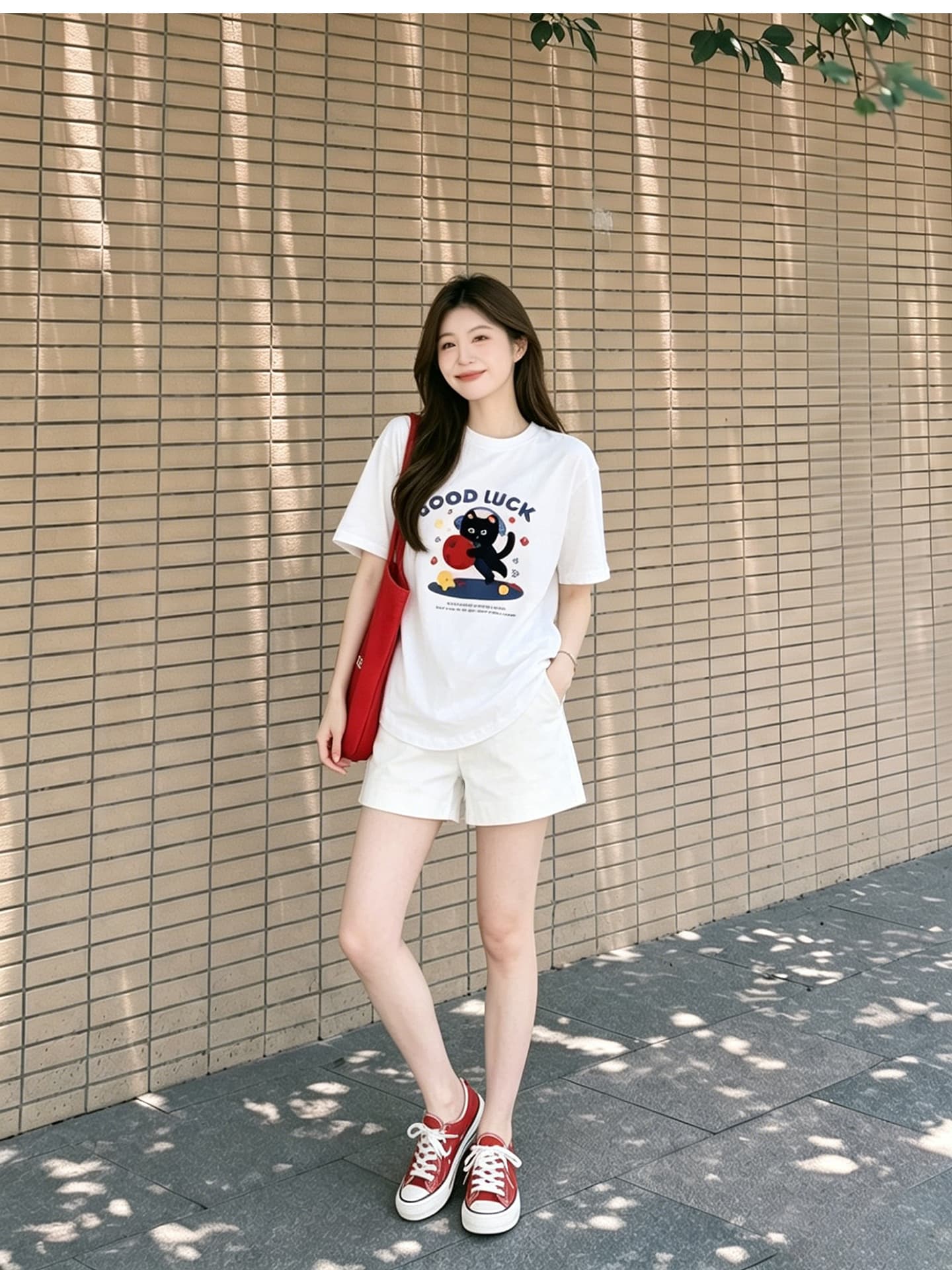 임산부 여름 외출용 얇은 스타일 캐주얼 루즈핏 반팔 맨위 여름 드레스 투피스 세트 상세 이미지 15