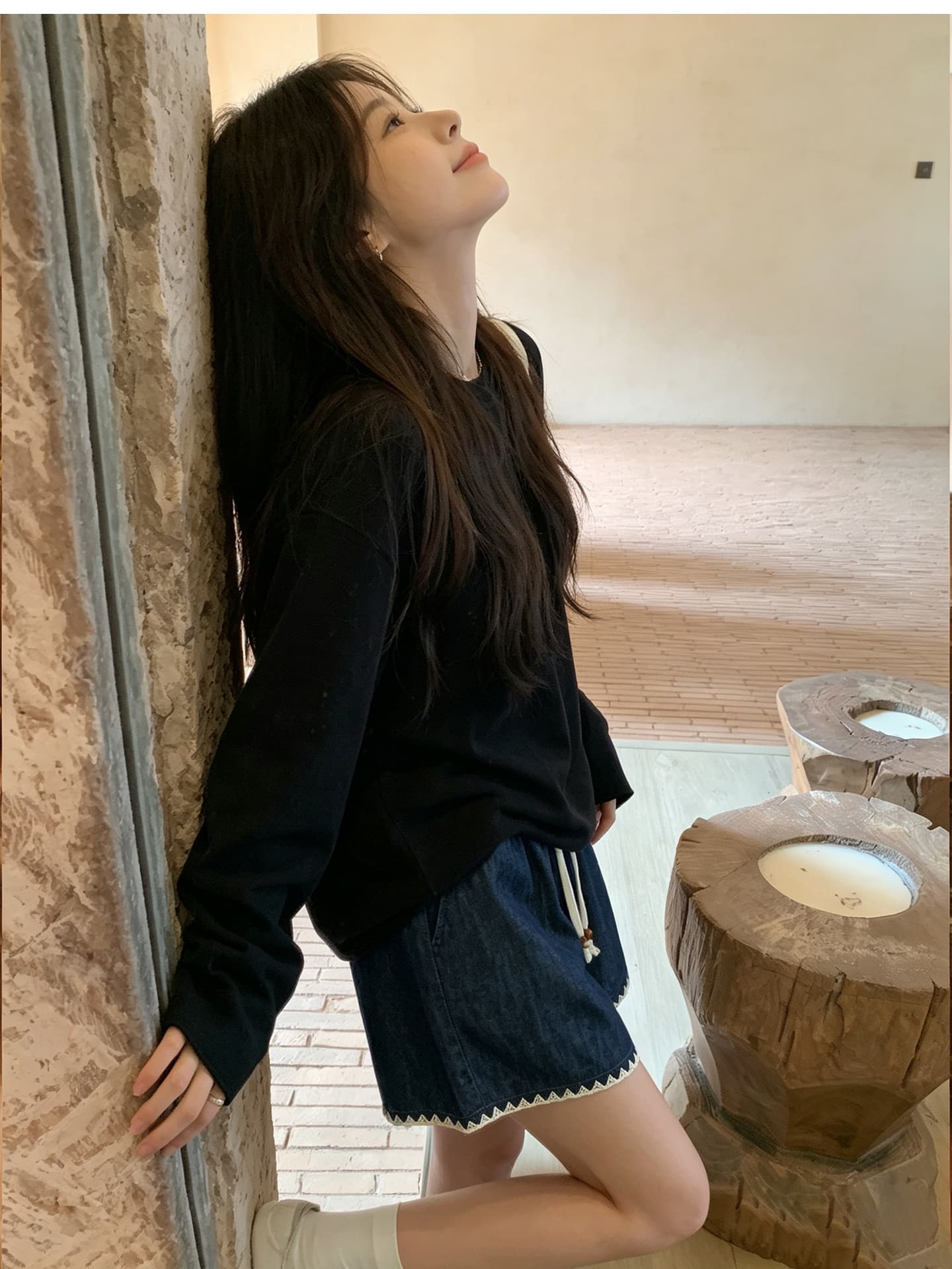 임산부 반바지 여름 포함 모방 청바지 임산부 바지 상세 이미지 7