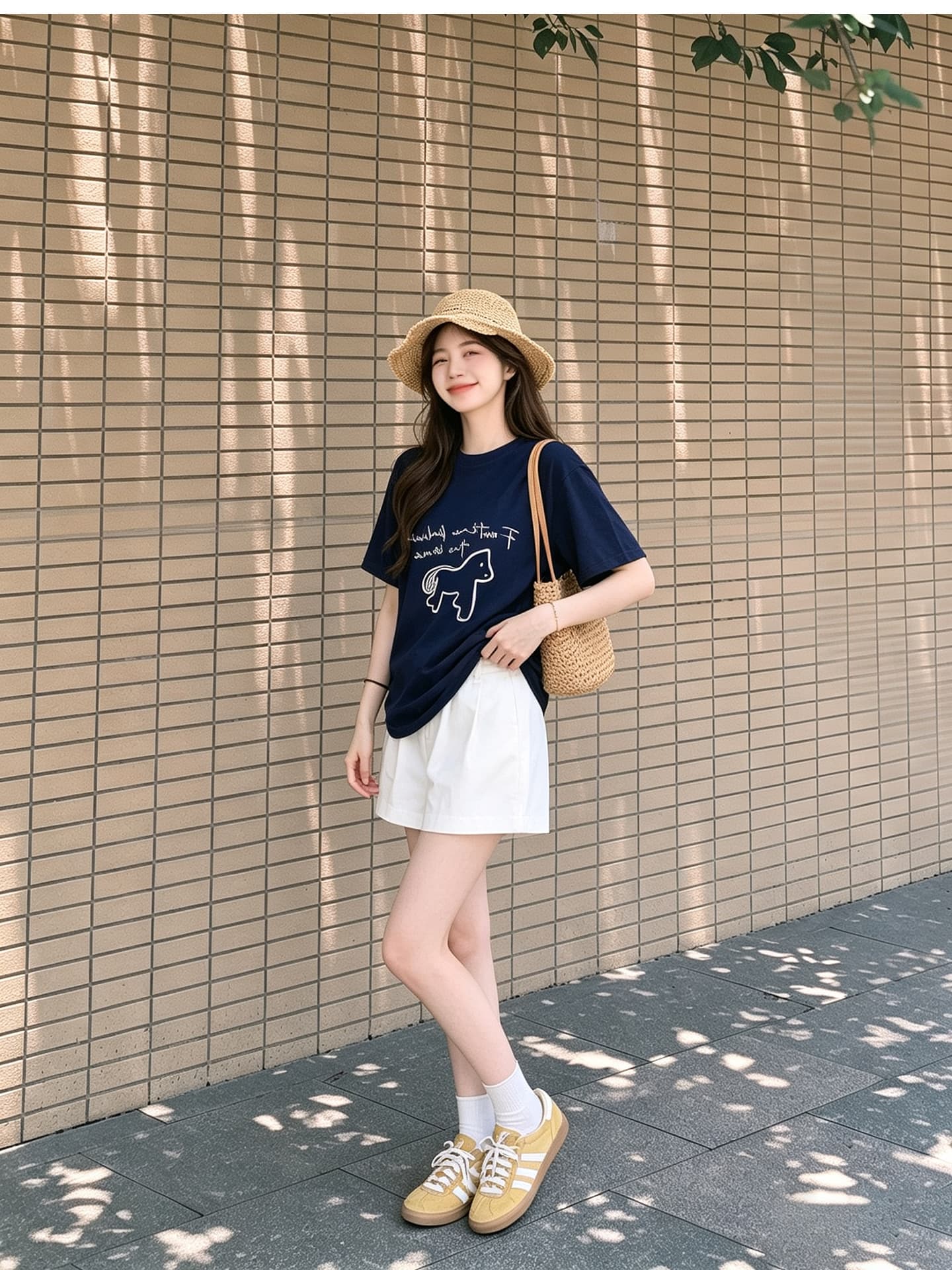 임산부 여름 외출용 얇은 스타일 캐주얼 루즈핏 반팔 맨위 여름 드레스 투피스 세트 상세 이미지 6