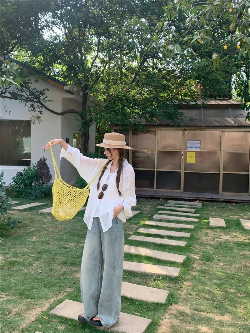 실사 정가 여름 루즈핏 캐주얼 다용도 긴팔 자외선 차단 셔츠 상세 이미지 9