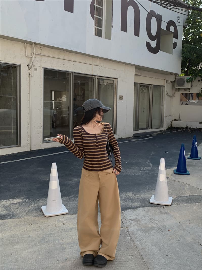 실사 u 칼라 배색 스트라이프 단추 인사이드 가져 가라. 기본 셔츠 맨위 2026 가을 새로운 디자인 센스 몸매 가꾸기 상세 이미지 10