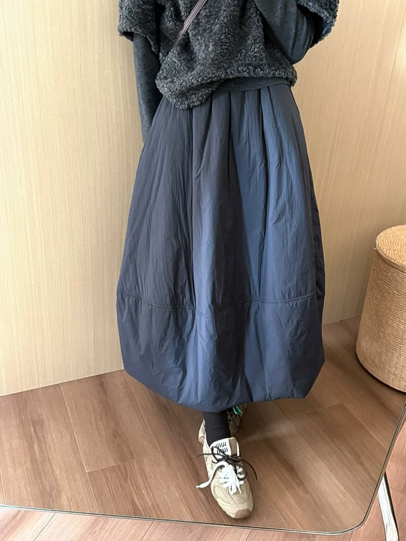 연령 감소 솜을 넣은 두꺼운 꽃밭 치마 2026 겨울 새로운 한국 스타일 보온 미니멀리즘 바람 다용도 반신 스커트 퍼프 스커트 상세 이미지 23