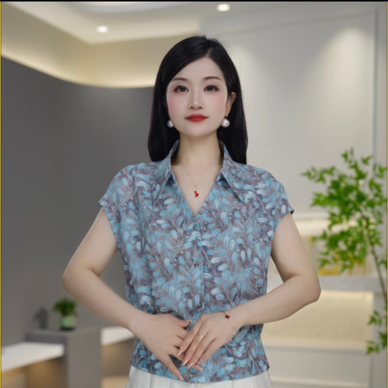 2026 여름 새로운 반팔 폴로 칼라 다용도 품격 패션 슬림해 보이는 외국 가스 셔츠 상세 이미지 1