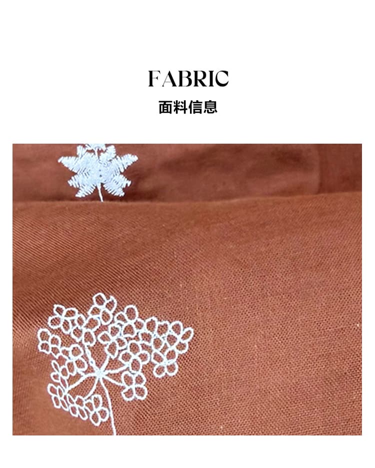 실사 있음 선적 문예 이중층 면사 프린트 5 점 소매 여성 셔츠 여름 루즈핏 슬림해 보이는 패치워크 색상 맨위 상세 이미지 5