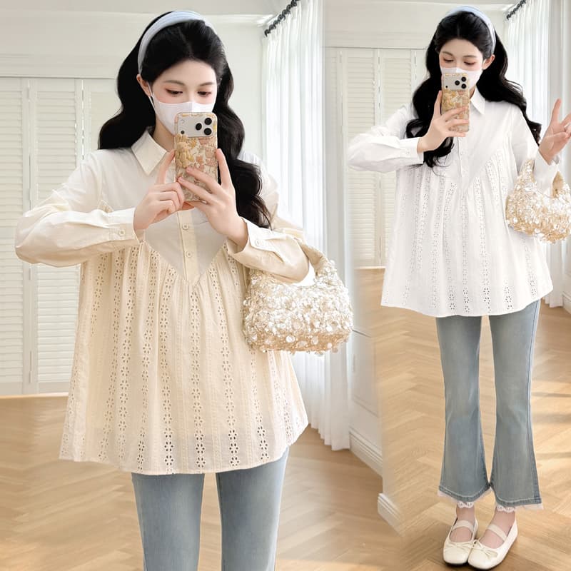 출산 착용 봄 가을 맨위 상세 이미지 1