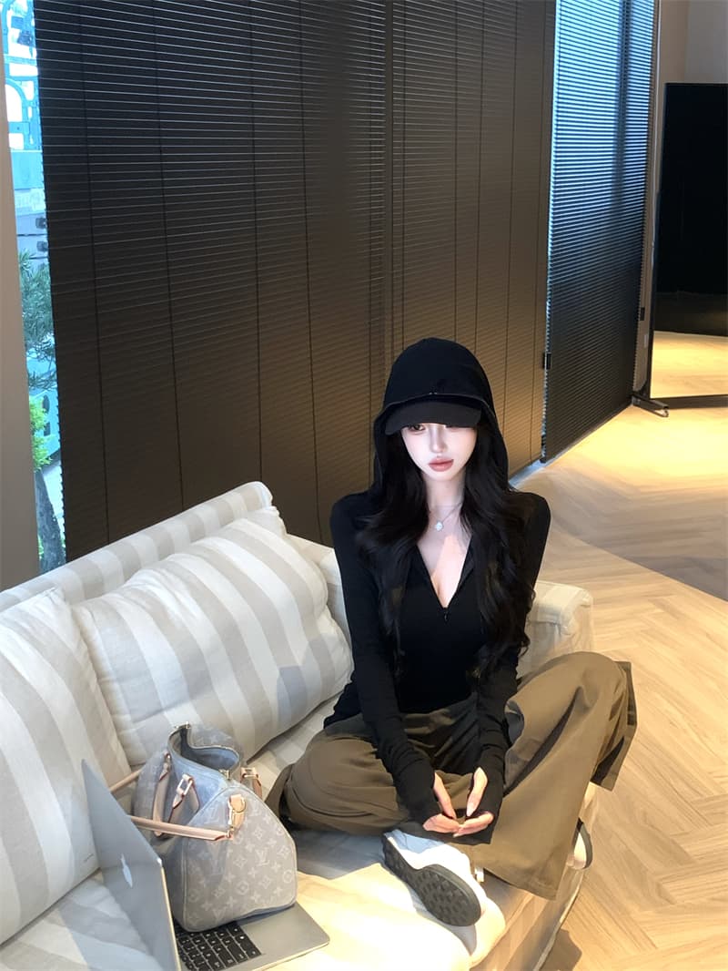 실사 정가 몸매 가꾸기 후드 니트 오픈 가디건 여성 이른 가을 새로운 얇은 스타일 긴팔 캐주얼 맨위 상세 이미지 29