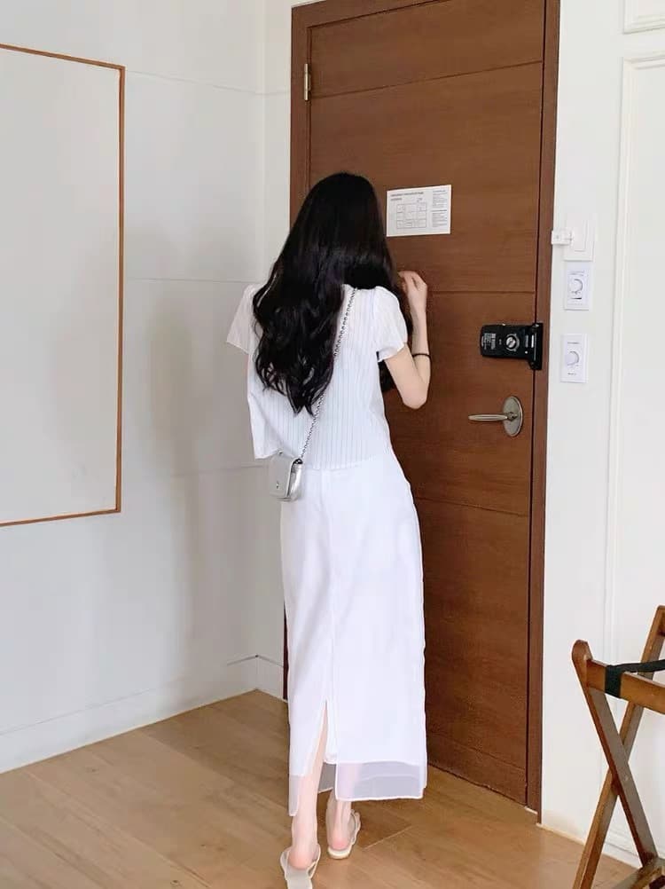 한국 동대문 2026 새로운 한국 스타일 레트로 스트라이프 폴로 칼라 인형 맨위 블라우스 상세 이미지 18