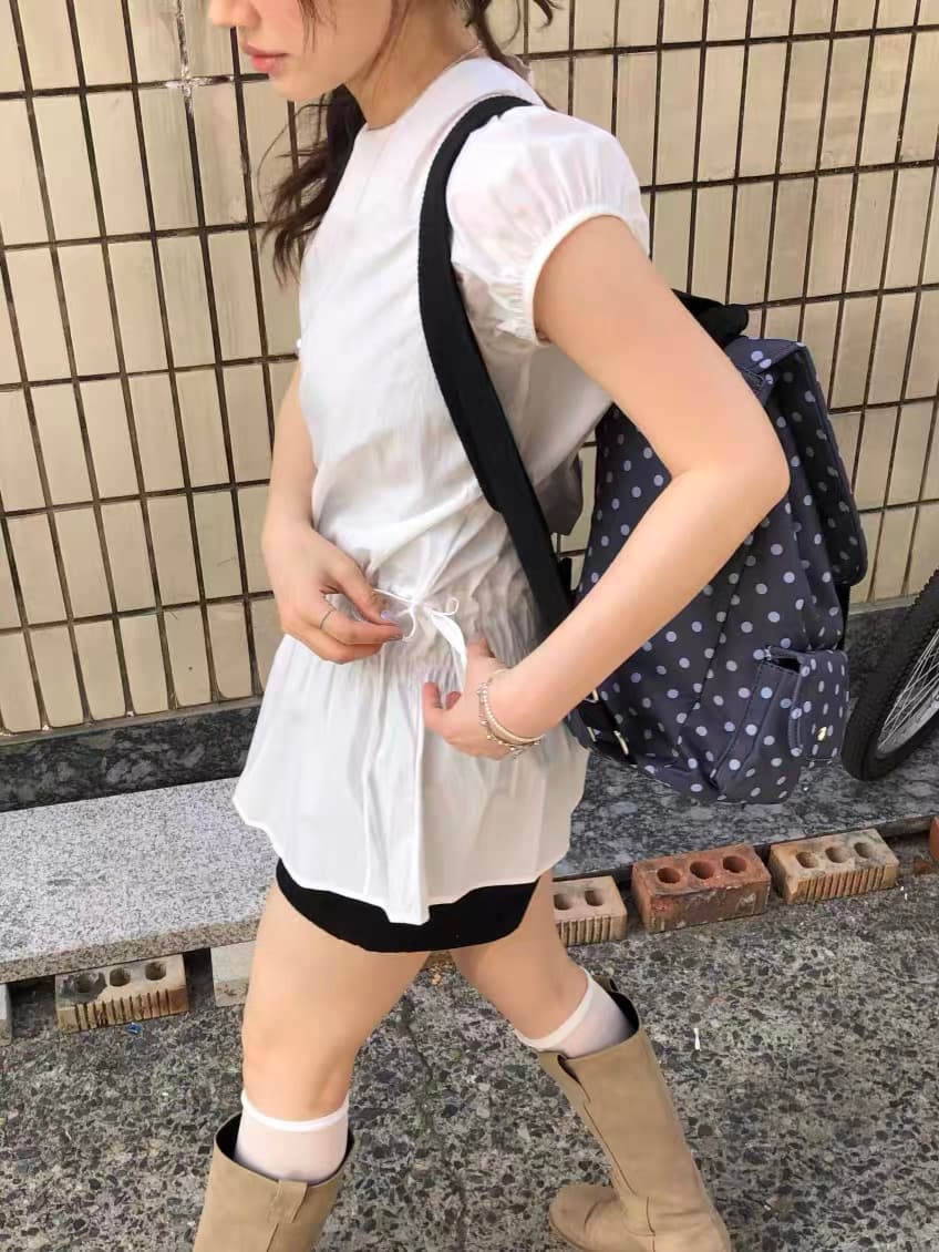 있음 창고 한국 동대문 구매 여름 여성 의류 추출 허리 수축 맨위 치마 여성 상세 이미지 12