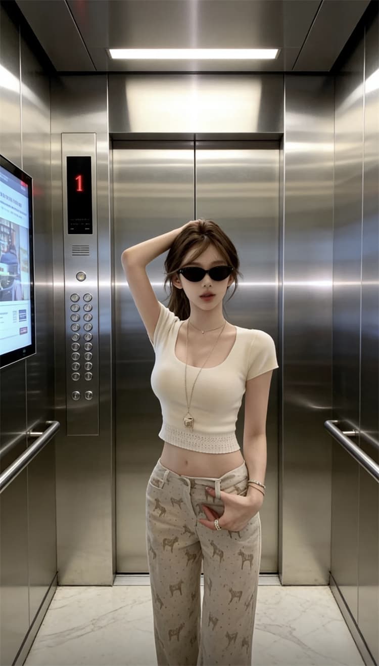 돈 벌기 작은 말 작은 키 좁은 에디션 스트레이트 팬츠 여성 2026 새로운 프린트 루즈핏 슬림해 보이는 하이웨이스트 넓은 다리 청바지 상세 이미지 10