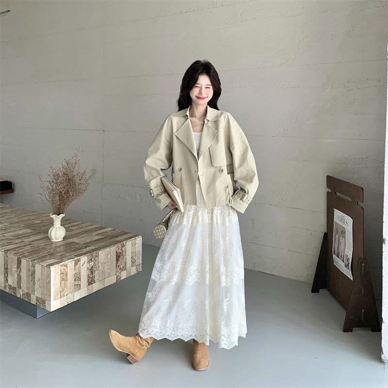 가을 새로운 바 En 바람 작은 키 쇼트 스타일 재킷 재킷 여성 레저 고급 센스 재킷 워크웨어 맨위 상세 이미지 8
