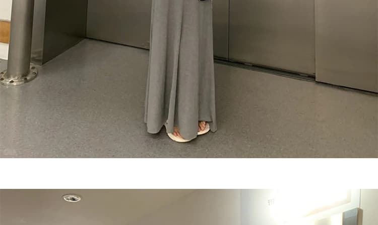지금 이른 봄 새로운 임산부 느긋한 바람 스트라이프 오픈 가디건 조끼 반신 스커트 세 조각 여성 세트 상세 이미지 25
