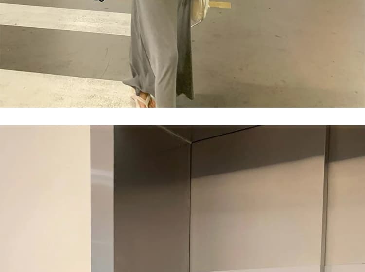 지금 이른 봄 새로운 임산부 느긋한 바람 스트라이프 오픈 가디건 조끼 반신 스커트 세 조각 여성 세트 상세 이미지 33