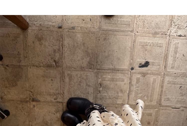 지금 임산부 한 부서 폭발 도트 무늬 디자인 센스 쉬폰 복부 지지 반신 치마 상세 이미지 27