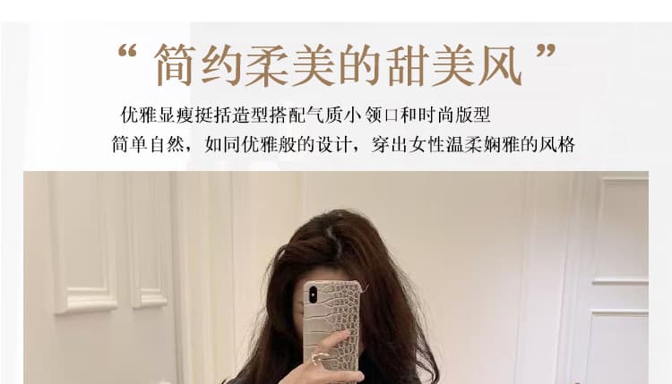 지금 임산부 빅 사이즈 휴가 품격 바람 파란색 셔츠 한 부서 아름다운 작은 셔츠 상세 이미지 7