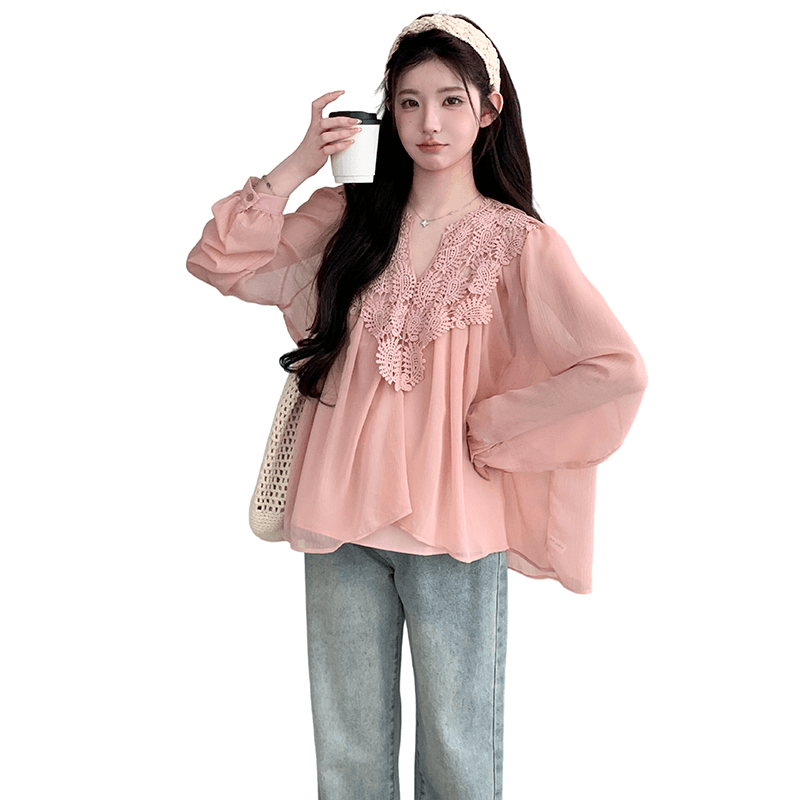 실사 지금 임산부 빅 사이즈 달콤함 셔츠 슬립 투피스 세트 맨위 이미지 5