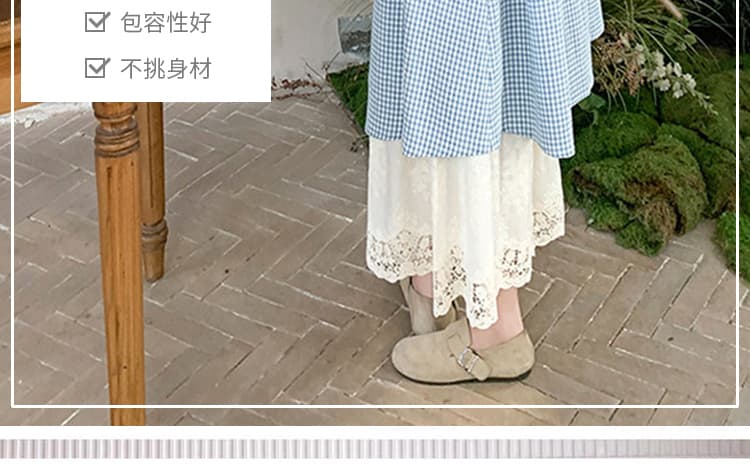 새로운 지금 임산부 롱 코트 민소매 셔츠 레이스 바지 세트 여성 상세 이미지 6