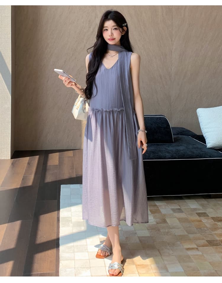 실사 지금 임산부 품격 부드러운 슬림해 보이는 품격 고급 센스 드레스 상세 이미지 21