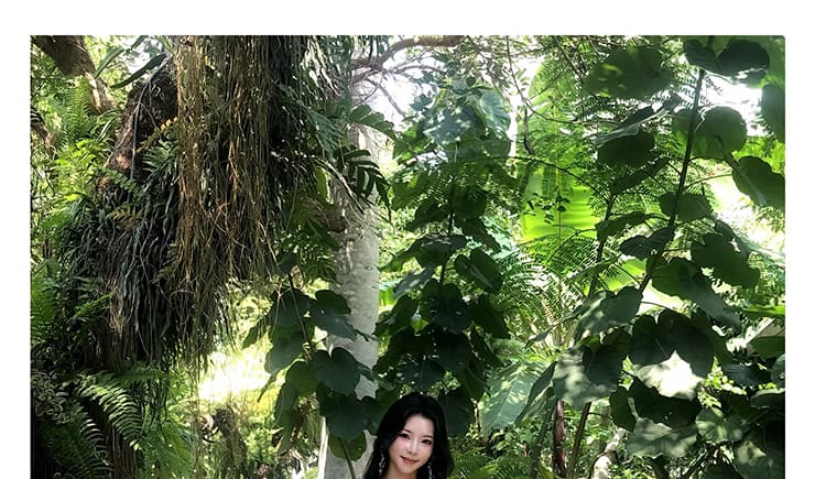 지금 임산부 빅 사이즈 깃발 V넥 패치워크 레이스 드레스 상세 이미지 22