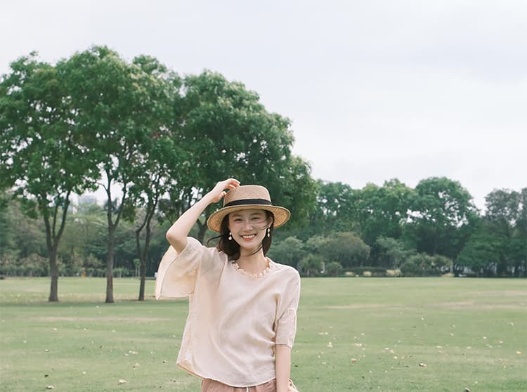 지금 한 부서 연령 감소 인형 셔츠 맨위 모통이 칼 바지 세트 여성 상세 이미지 33