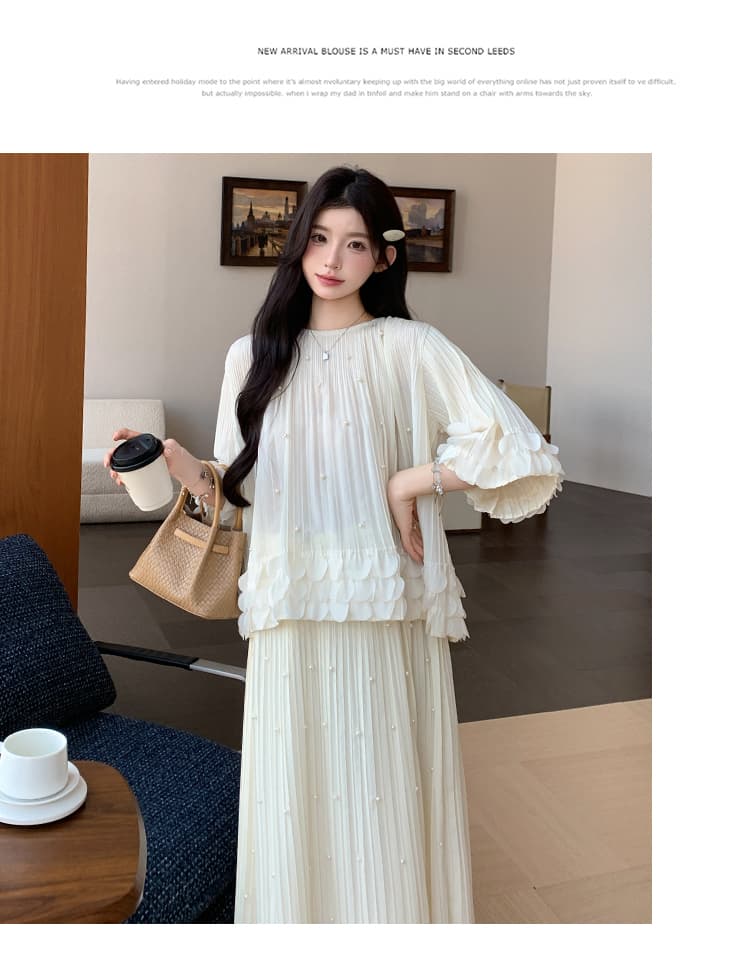 실사 임산부 외국 가스 품격 비즈 박기 레이스 무거운 작업 세트 여성 상세 이미지 14