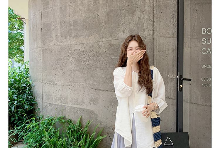 지금 한 부서 빅 사이즈 미니멀리즘 스트랩 맨위 와이드 레그 팬츠 세트 여성 상세 이미지 25