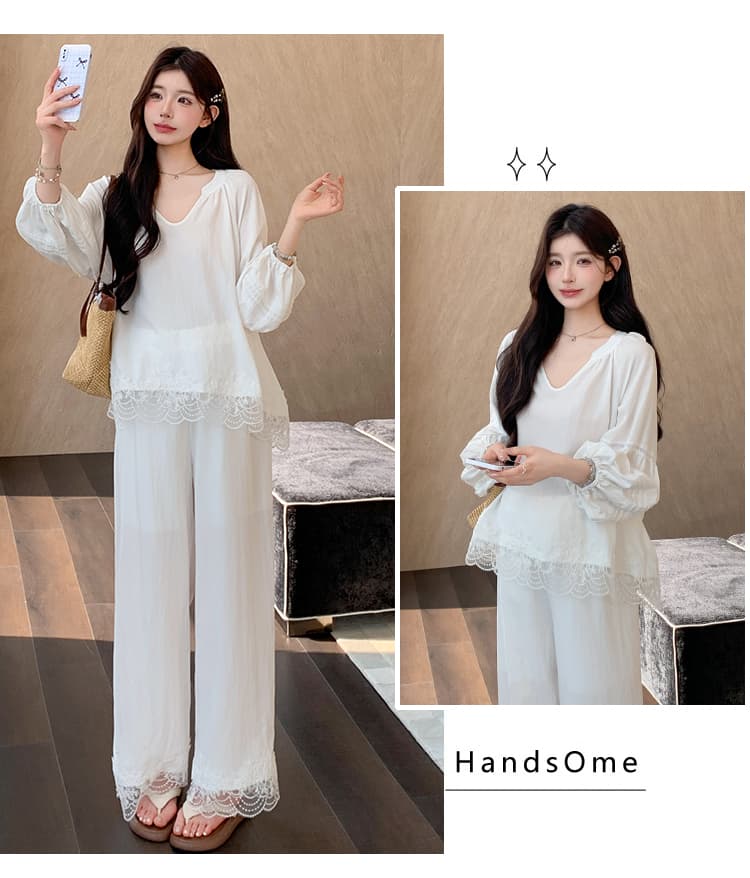 실사 한 부서 미니멀리즘 바람 세트 여성 상세 이미지 3